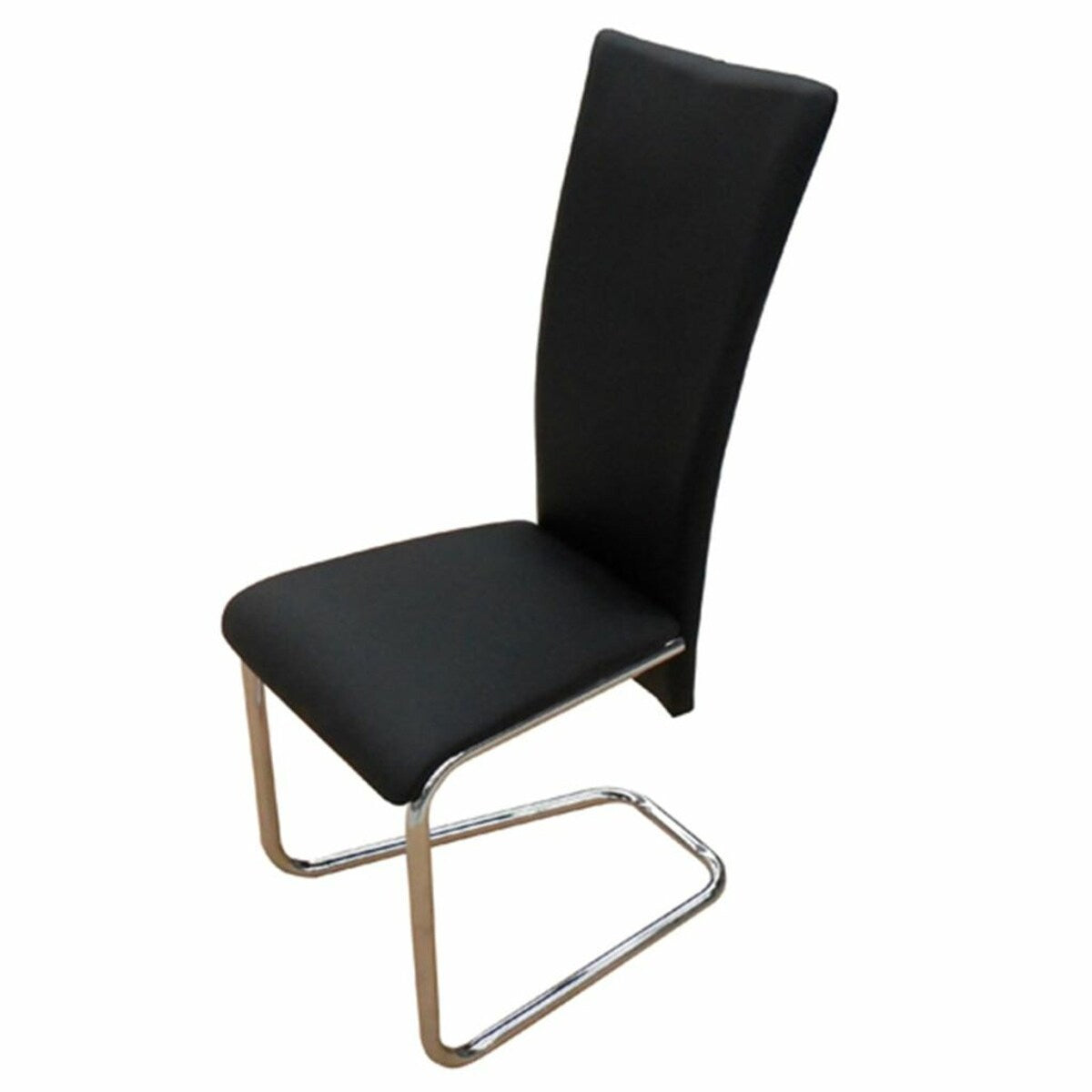 Dining Chairs 4 pcs Black Faux Leather