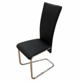Dining Chairs 4 pcs Black Faux Leather