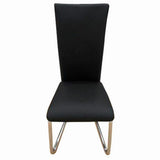 Dining Chairs 4 pcs Black Faux Leather