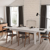 Dining Table 106.3" Large Extendable Kitchen Table for Living Room Dining room