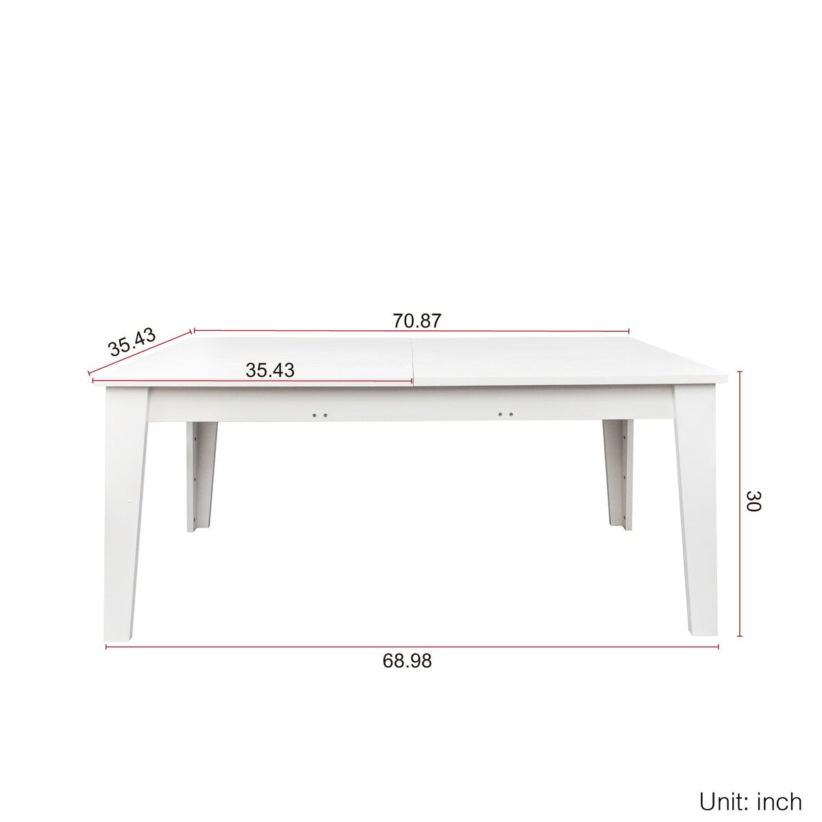 Dining Table 106.3" Large Extendable Kitchen Table for Living Room Dining room