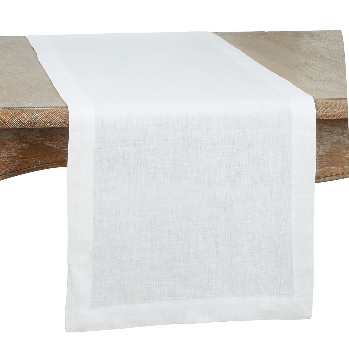 Dining Table Runner With Plain Linen Design