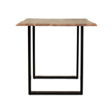 Dining Table for Dining Room, Home Office, Living Room Furniture, Easy Assembly,Black + Natural