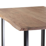 Dining Table for Dining Room, Home Office, Living Room Furniture, Easy Assembly,Black + Natural