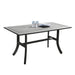 Dining Table with Curved Legs - 59" W x 31" D x 29" H
