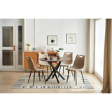 Dining chair,leg and seat chair,set of 4,coffee chair