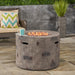 Dino Outdoor Lightweight Concrete Circular Fire Pit by Christopher Knight Home