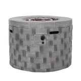 Dino Outdoor Lightweight Concrete Circular Fire Pit by Christopher Knight Home