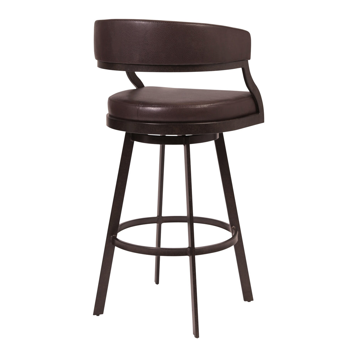 Dione Upholstered Bar or Counter Height Swivel Stool