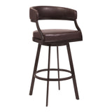 Dione Upholstered Bar or Counter Height Swivel Stool