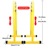 Dip Station Dip Stands Portable Fitness Equipment Outdoor Support Bars Indoor Yellow