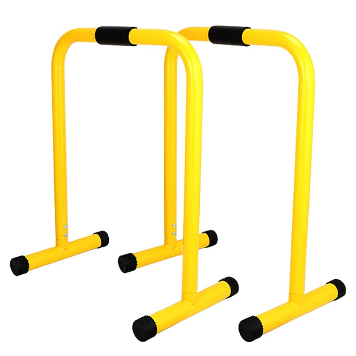 Dip Station Dip Stands Portable Fitness Equipment Outdoor Support Bars Indoor Yellow