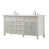 Direct Vanity Sink 70 inch Shutter Double Vanity Sink Cabinet
