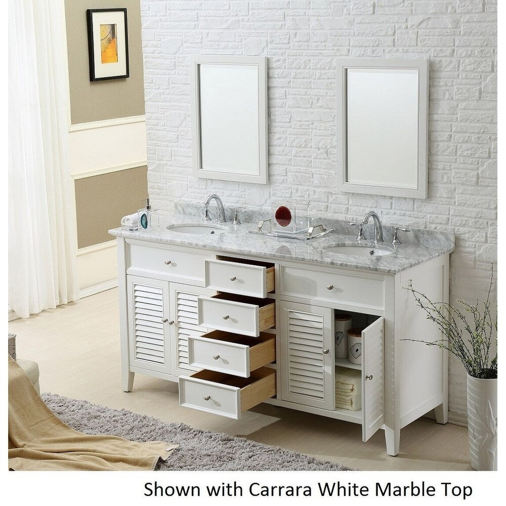 Direct Vanity Sink 70 inch Shutter Double Vanity Sink Cabinet