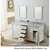 Direct Vanity Sink 70 inch Shutter Double Vanity Sink Cabinet