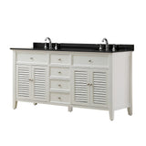 Direct Vanity Sink 70 inch Shutter Double Vanity Sink Cabinet