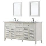 Direct Vanity Sink 70 inch Shutter Double Vanity Sink Cabinet