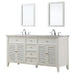 Direct Vanity Sink 70 inch Shutter Double Vanity Sink Cabinet