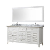 Direct Vanity Sink 70 inch Shutter Double Vanity Sink Cabinet