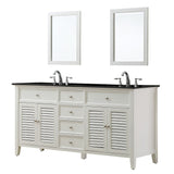 Direct Vanity Sink 70 inch Shutter Double Vanity Sink Cabinet
