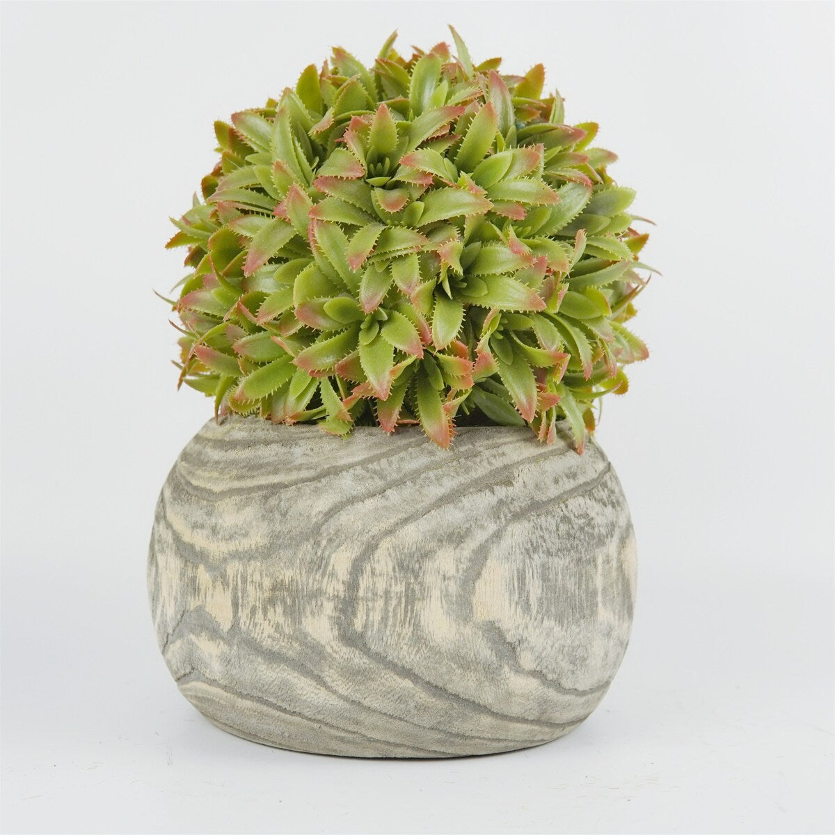 Direct Wicker Succulent Artificial Green Plants with Wood Pot