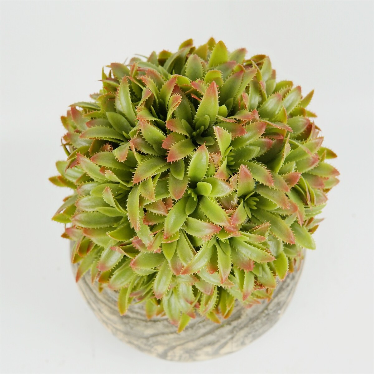 Direct Wicker Succulent Artificial Green Plants with Wood Pot