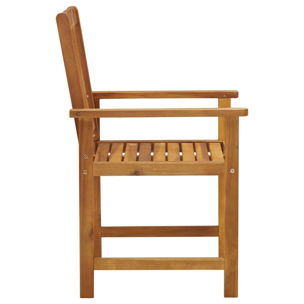 Director's Chairs with Cushions 2 pcs Solid Acacia Wood