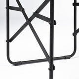 Direttore Tan Genuine Leather Seat w/ Black Iron Frame Dining Chair - 19.7"W x 21.7"D x 33"H