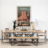 Direttore Tan Genuine Leather Seat w/ Black Iron Frame Dining Chair - 19.7"W x 21.7"D x 33"H