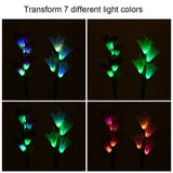 Discoloration 4 Solar L-ily LED Solar Flower Light 2 Pack (Red and Purple)