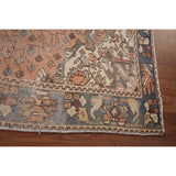 Distressed Bakhtiari Persian Vintage Area Rug Hand-Knotted Wool Carpet - 4'5" x 6'9"