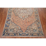 Distressed Bakhtiari Persian Vintage Area Rug Hand-Knotted Wool Carpet - 4'5" x 6'9"