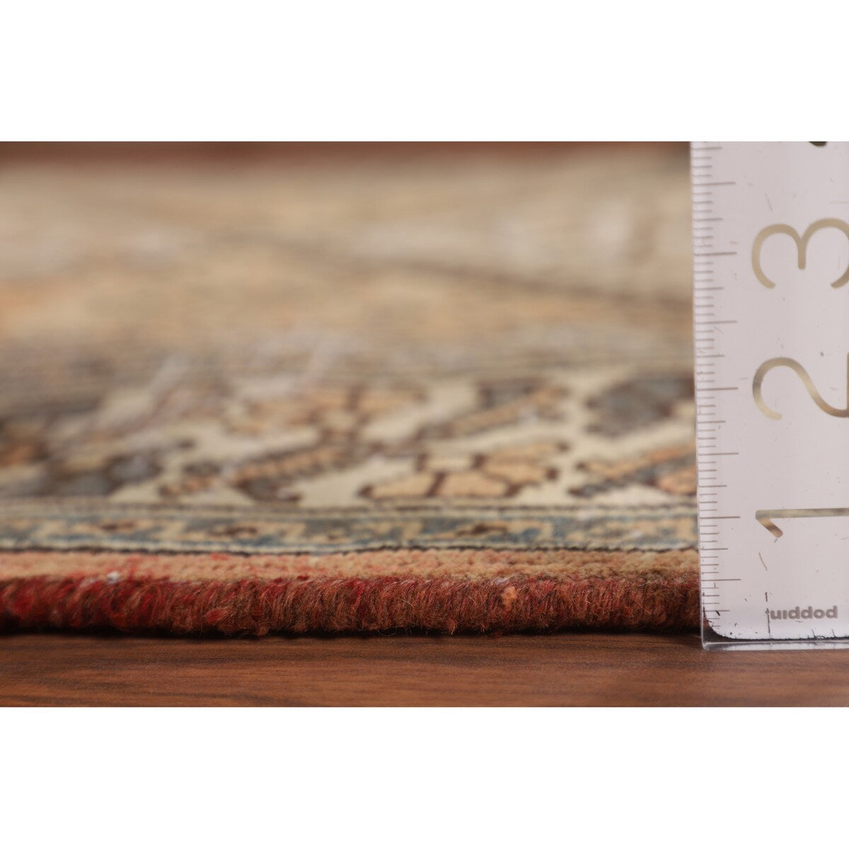 Distressed Bakhtiari Persian Vintage Area Rug Handmade Wool Carpet - 5'2" x 9'11"