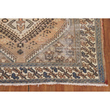 Distressed Bakhtiari Persian Vintage Area Rug Handmade Wool Carpet - 5'2" x 9'11"