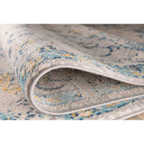 The Curated Nomad Sunset Blue Distressed Bohemian Rug