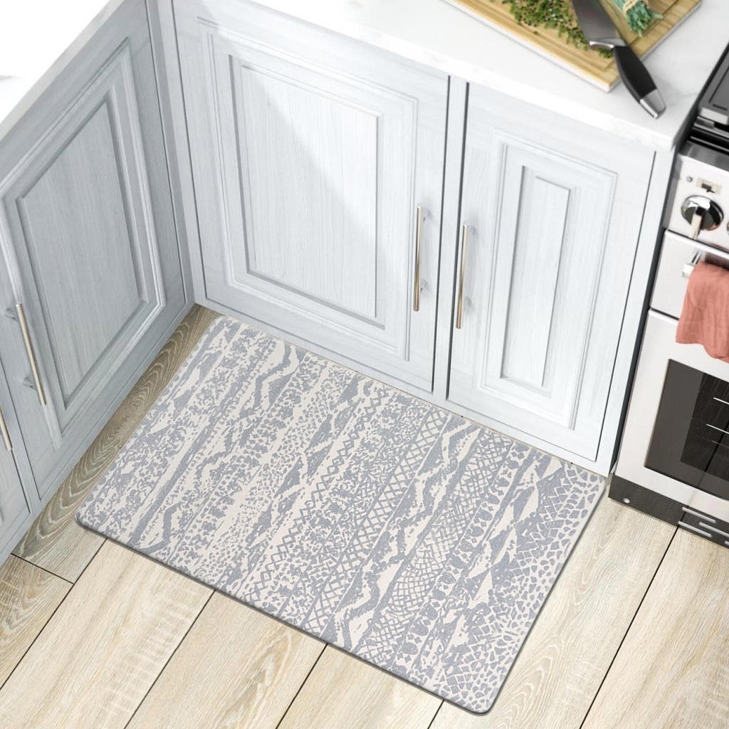 World Rug Gallery Distressed Boho Anti Fatigue Standing Mat