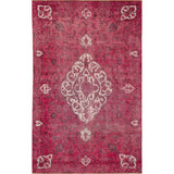 Distressed Brittane Pink Hand-Knotted Rug (5'8 x 9'0)