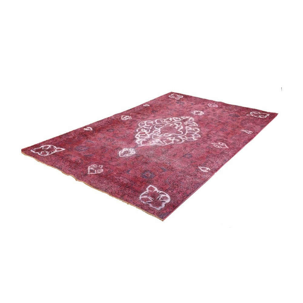 Distressed Brittane Pink Hand-Knotted Rug (5'8 x 9'0)