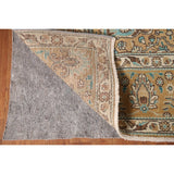Distressed Gold Tabriz Persian Vintage Rug Hand-Knotted Wool Carpet - 6'6" x 9'9"