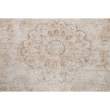 Distressed Muted Floral Kerman Persian Area Rug Wool Handmade Carpet - 9'6" x 11'9"