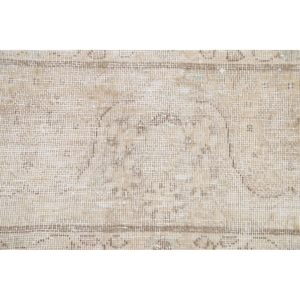 Distressed Muted Floral Kerman Persian Area Rug Wool Handmade Carpet - 9'6" x 11'9"