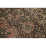 Distressed Over-Dyed Kashan Persian Antique Rug Handmade Wool Carpet - 9'5" x 12'2"