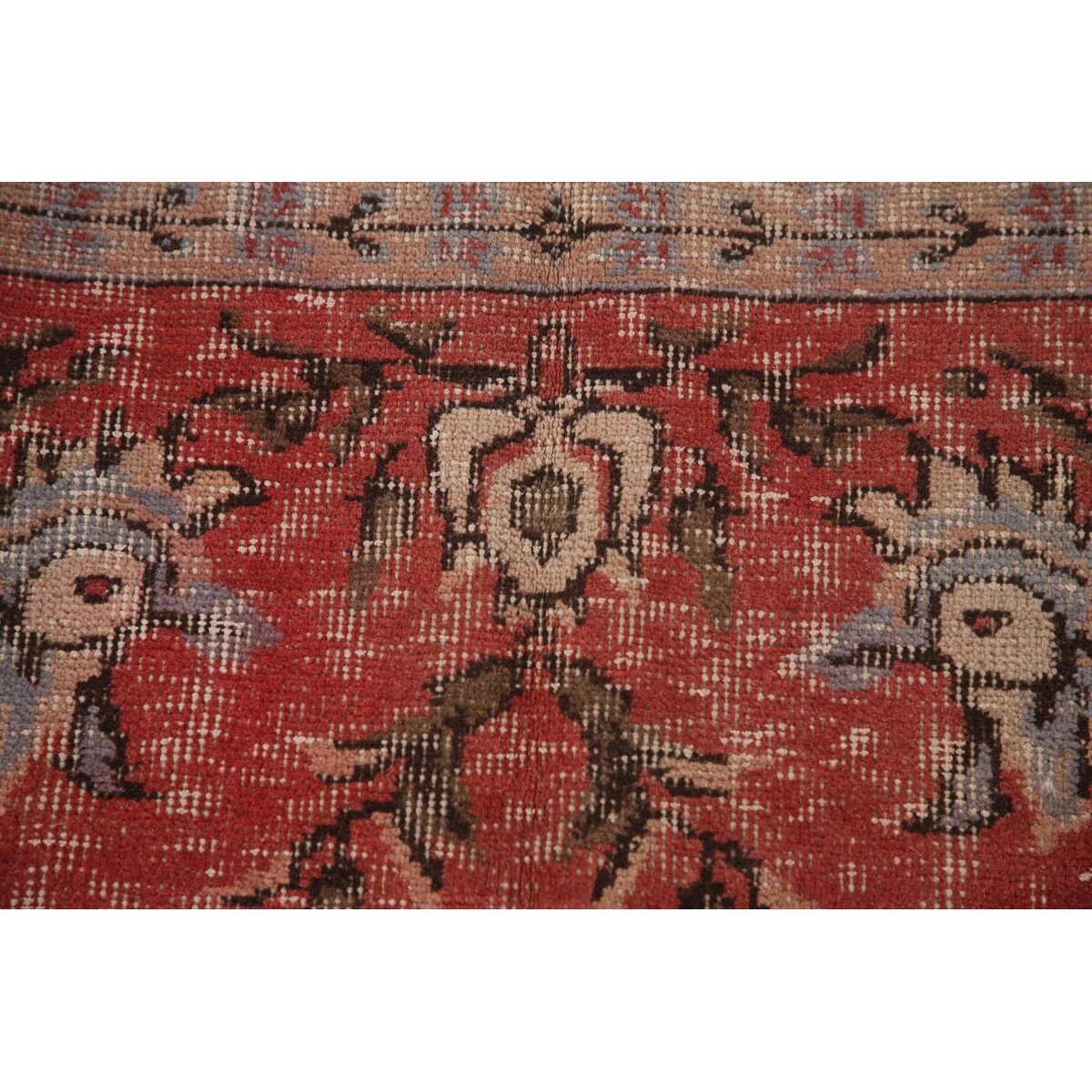 Distressed Sparta Turkish Vintage Rug Handmade Oriental Wool Carpet - 5'7" x 8'1"