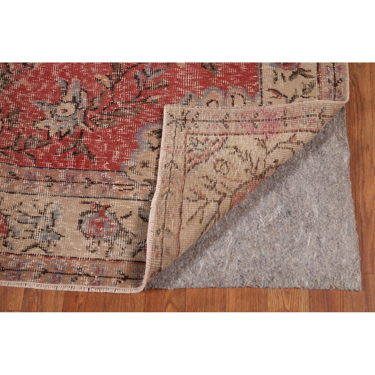 Distressed Sparta Turkish Vintage Rug Handmade Oriental Wool Carpet - 5'7" x 8'1"
