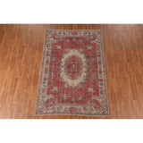 Distressed Sparta Turkish Vintage Rug Handmade Oriental Wool Carpet - 5'7" x 8'1"
