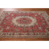 Distressed Sparta Turkish Vintage Rug Handmade Oriental Wool Carpet - 5'7" x 8'1"