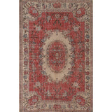 Distressed Sparta Turkish Vintage Rug Handmade Oriental Wool Carpet - 5'7" x 8'1"