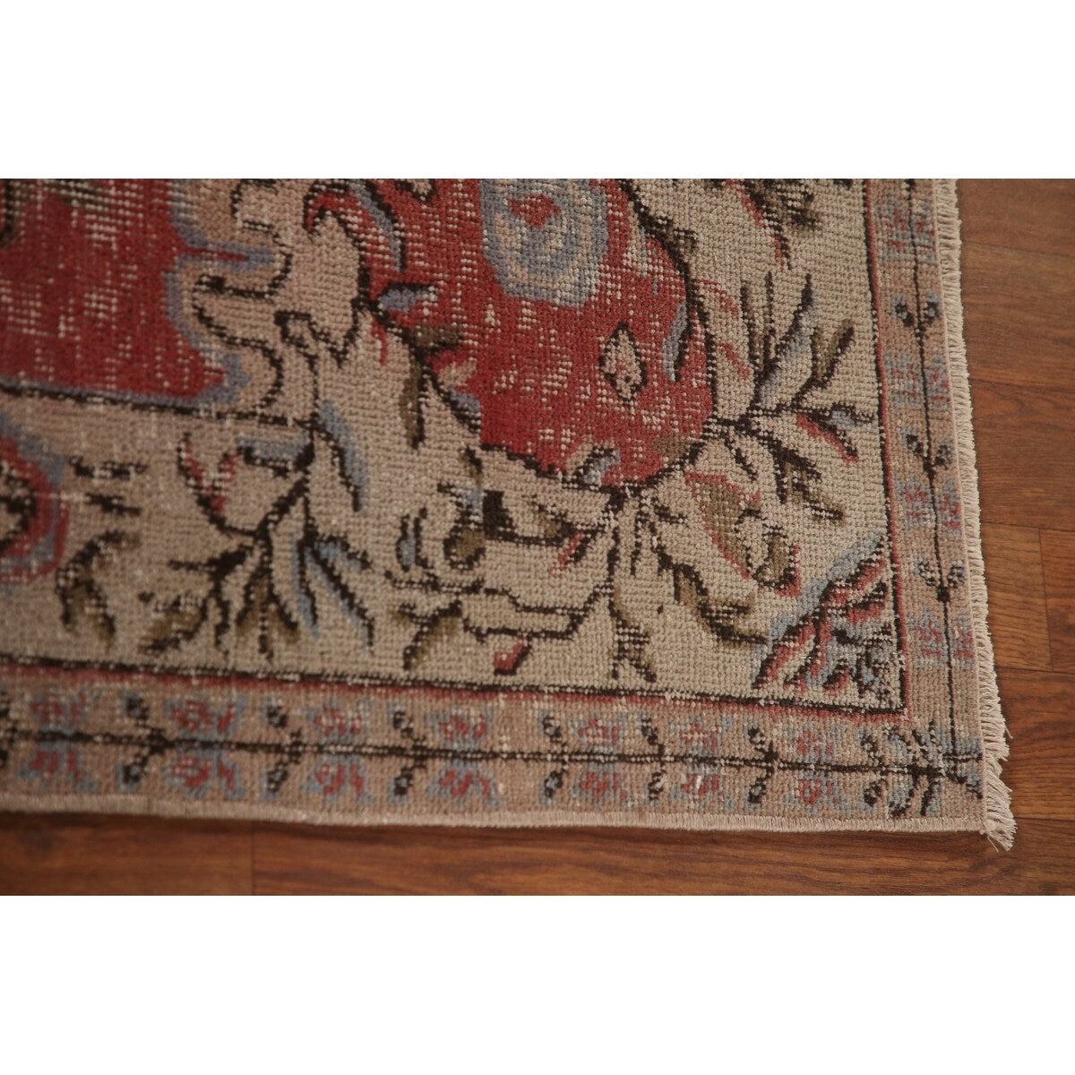 Distressed Sparta Turkish Vintage Rug Handmade Oriental Wool Carpet - 5'7" x 8'1"