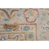 Distressed Tabriz Persian Area Rug Handmade Bedroom Wool Carpet - 9'4"x 12'5"