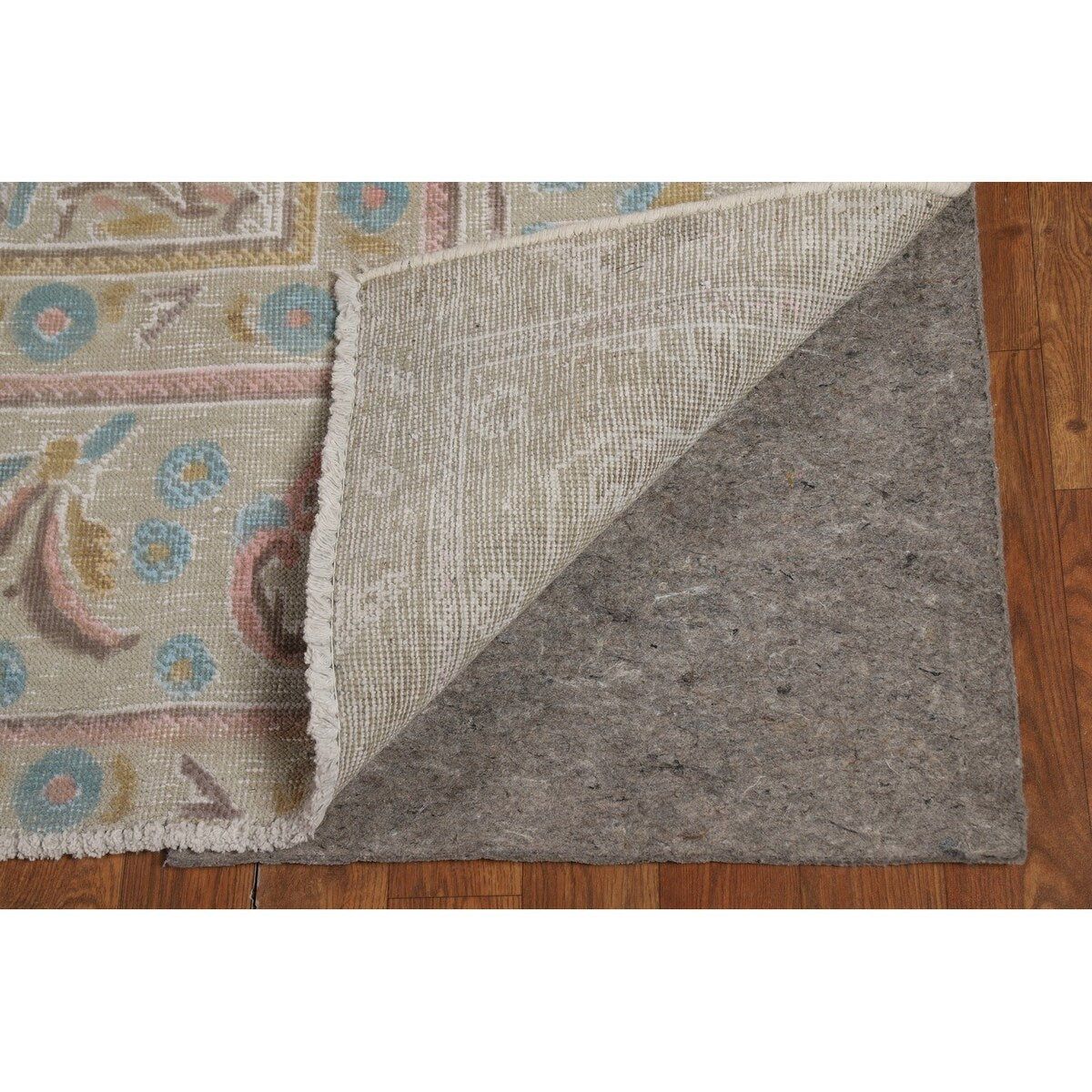 Distressed Tabriz Persian Area Rug Handmade Bedroom Wool Carpet - 9'4"x 12'5"